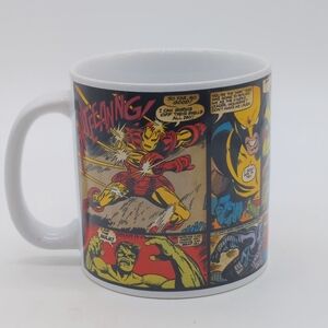 Comic Strip Ceramic Mug featuring Iron Man Wolverine Hulk Thor Spiderman